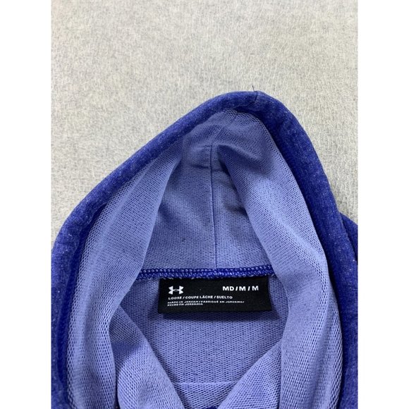 Under Armour Loose Fit Cowl Neck Pullover Sweatshirt‎ (Women's Medium) Blue - Picture 3 of 11